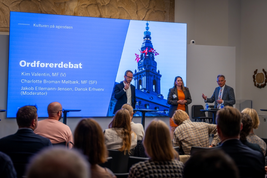 Venstres kulturordfører, Kim Valentin, og SFs kulturordfører, Charlotte Broman Mølbæk