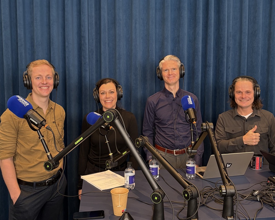 Billede af deltagere i podcasten